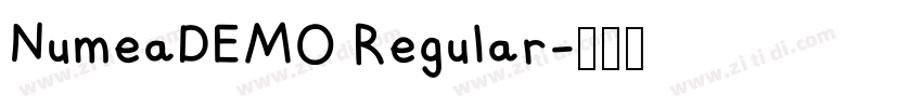 NumeaDEMO Regular字体转换 NumeaDEMO Regular字体转换